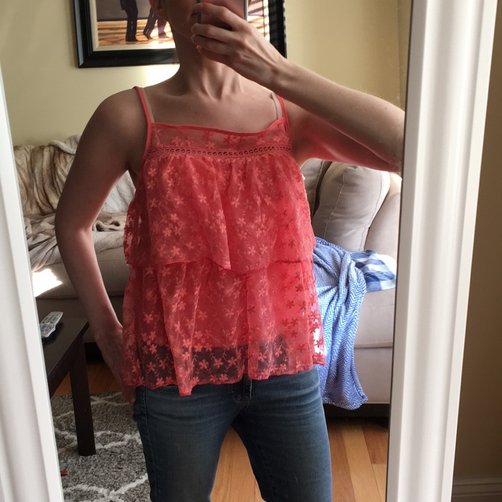Sale! Brand new ruffled lace top - Picture 5 of 7